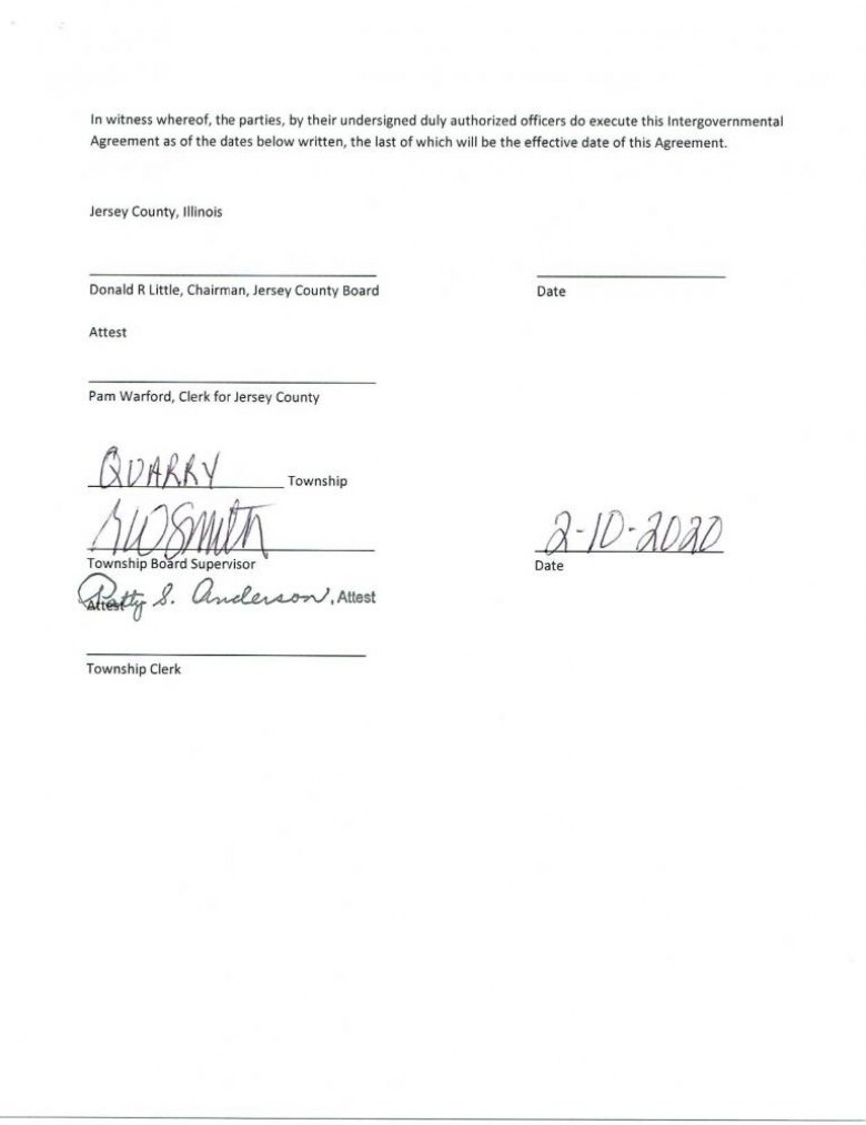 Quarry Township Intergovernmental Agreement Pg. 3
